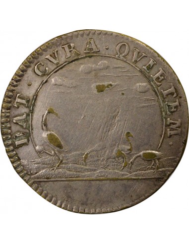 Louis XIV La Vigilance Jeton Laiton Argenté