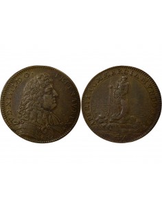 Louis XIV Jeton Cuivre 1678/7