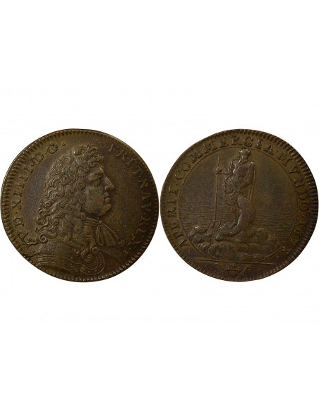 Louis XIV Jeton Cuivre 1678/7