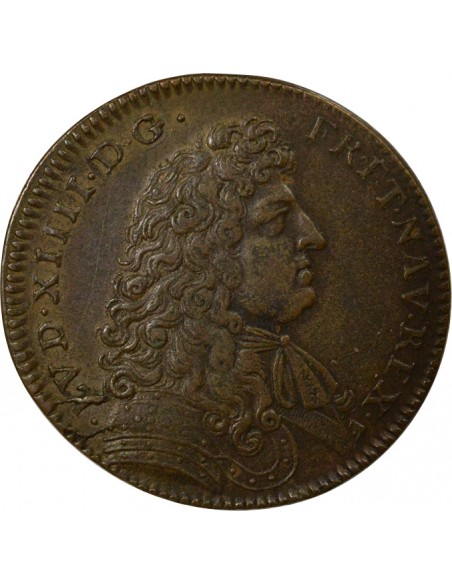 Louis XIV Jeton Cuivre 1678/7