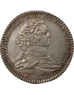 Louis Charles de Bourbon Artillerie Jeton Argent 1747 2