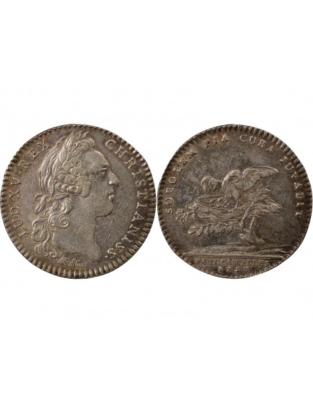 Louis XV Parties Casuelles Jeton Argent 1758