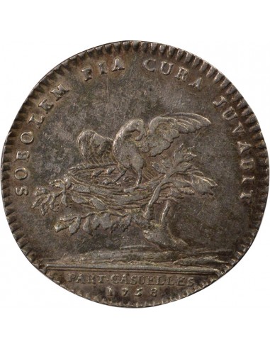 Louis XV Parties Casuelles Jeton Argent 1758