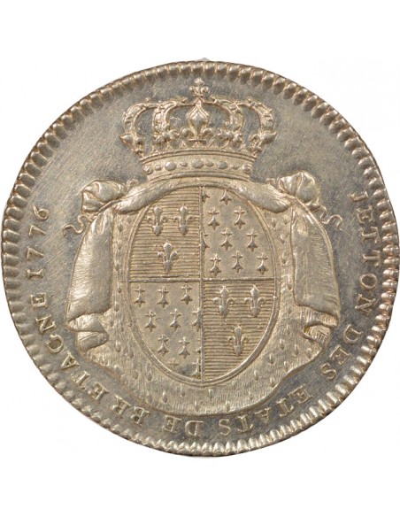 Louis XVI Etats de Bretagne Jeton Argent 1776