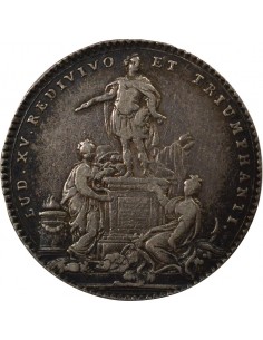 Louis XV Etats de Bretagne Jeton Argent 1754 2