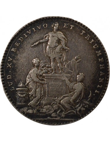 Louis XV Etats de Bretagne Jeton Argent 1754
