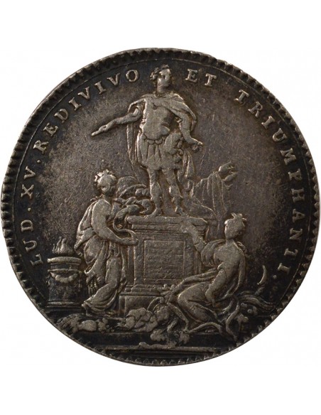 Louis XV Etats de Bretagne Jeton Argent 1754