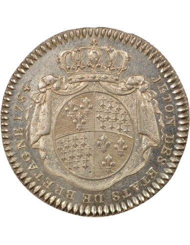 Louis XVI Etats de Bretagne Jeton Argent 1784/68