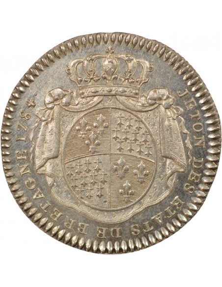 Louis XVI Etats de Bretagne Jeton Argent 1784/68