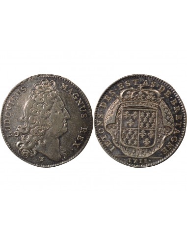 Louis XIV Etats de Bretagne Jeton Argent 1711
