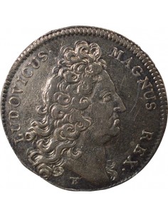 Louis XIV Etats de Bretagne Jeton Argent 1713 2