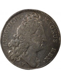 Louis XIV Etats de Bretagne Jeton Argent 1709 2
