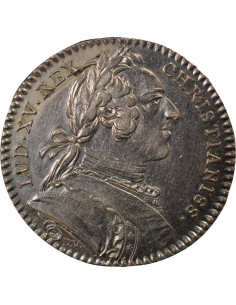 Louis XV Etats de Bretagne Jeton Argent 1748 2