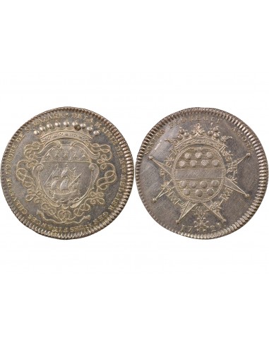 Gérard Mellier Maire de Nantes Jeton Argent 1721