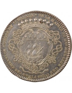 Gérard Mellier Maire de Nantes Jeton Argent 1721 2