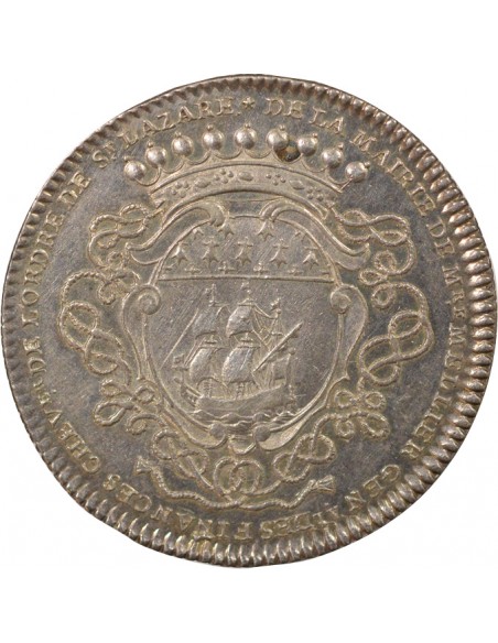 Gérard Mellier Maire de Nantes Jeton Argent 1721