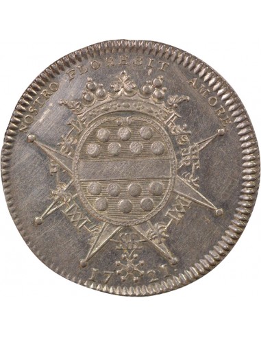 Gérard Mellier Maire de Nantes Jeton Argent 1721