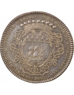 Gérard Mellier Maire de Nantes Jeton Argent 1721 2