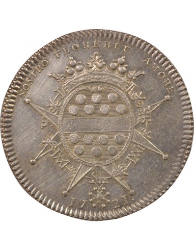 Gérard Mellier Maire de Nantes Jeton Argent 1721