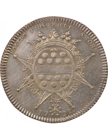 Gérard Mellier Maire de Nantes Jeton Argent 1721