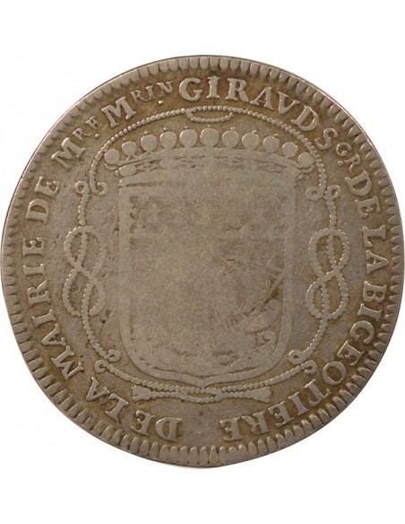 Mathurin Giraud Maire de Nantes Jeton Argent 1665