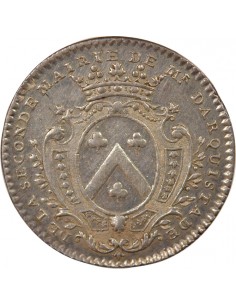 René Darquistade Maire de Nantes Jeton Argent 1743/0 2