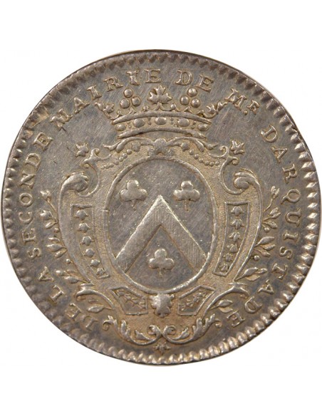 René Darquistade Maire de Nantes Jeton Argent 1743/0