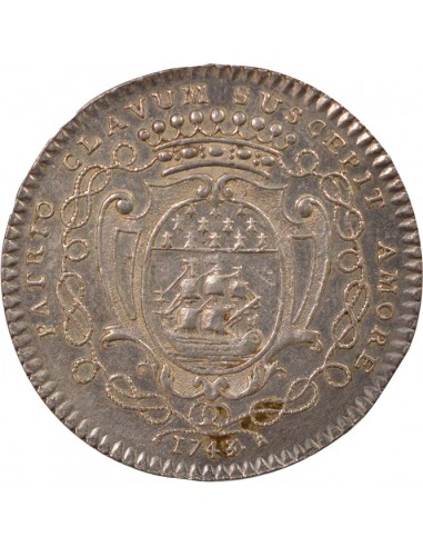 René Darquistade Maire de Nantes Jeton Argent 1743/0