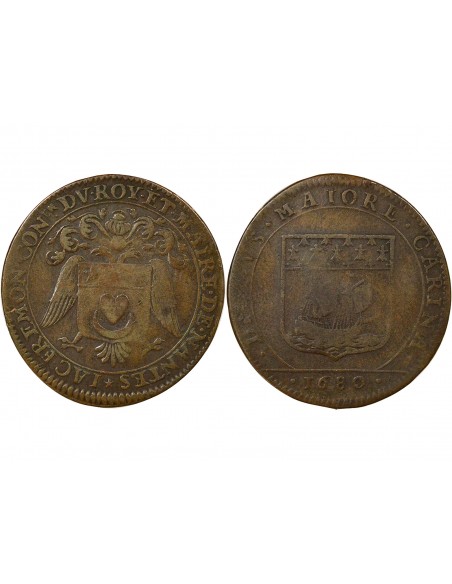 Jacques Fremon Maire de Nantes Jeton Cuivre 1680