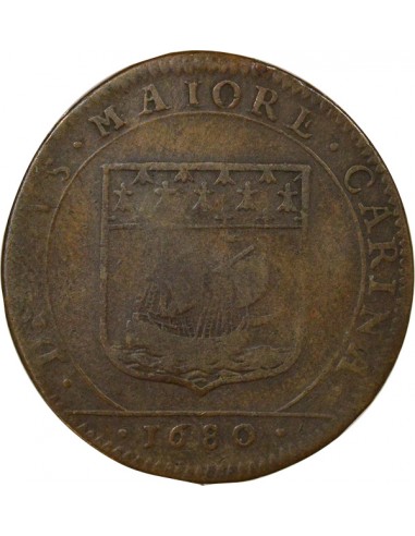 Jacques Fremon Maire de Nantes Jeton Cuivre 1680