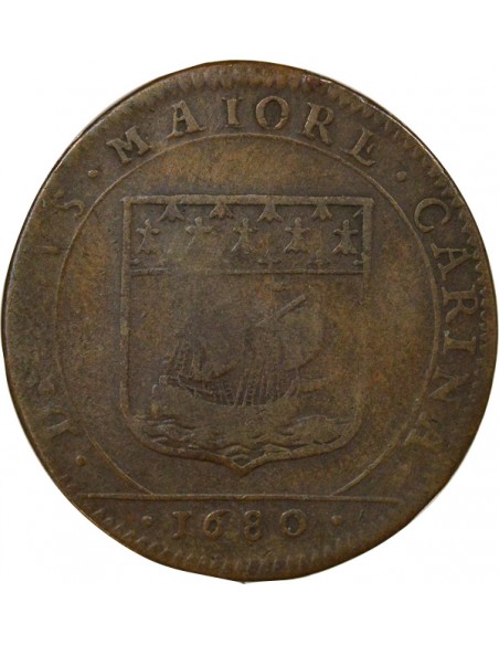 Jacques Fremon Maire de Nantes Jeton Cuivre 1680