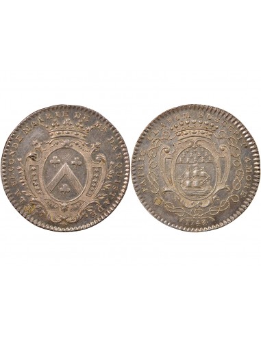 René Darquistade Maire de Nantes Jeton Argent 1743/0