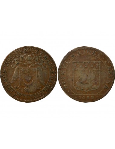 Jacques Fremon Maire de Nantes Jeton Cuivre 1680