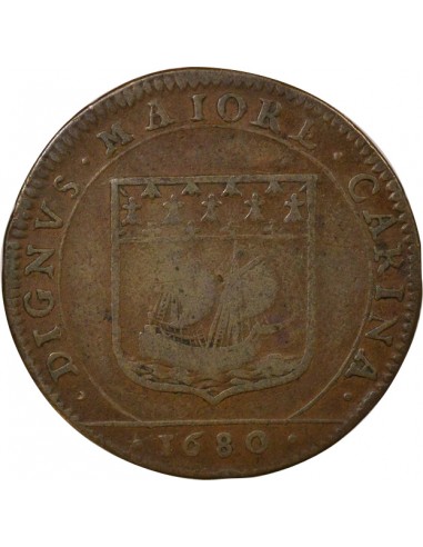 Jacques Fremon Maire de Nantes Jeton Cuivre 1680
