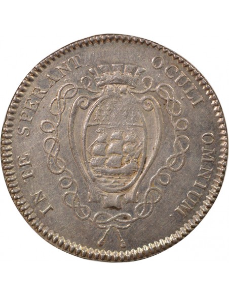 Marchands Drapiers de Nantes Jeton Argent 1788