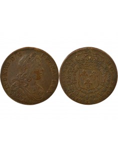 Louis XIV Jeton Cuivre 1645