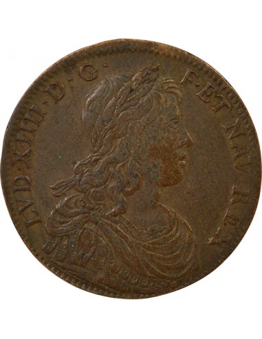 Louis XIV Jeton Cuivre 1645