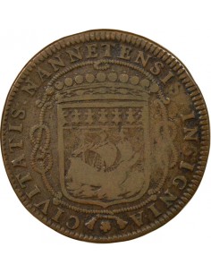 Louis Macé Maire de Nantes Jeton Cuivre 1663 2