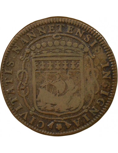 Louis Macé Maire de Nantes Jeton Cuivre 1663