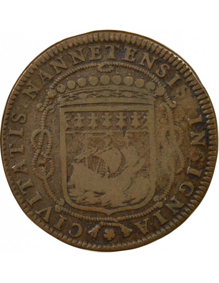 Louis Macé Maire de Nantes Jeton Cuivre 1663