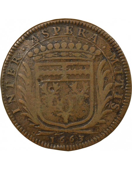 Louis Macé Maire de Nantes Jeton Cuivre 1663