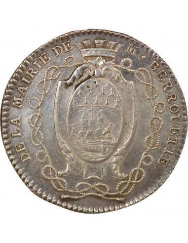 Jean-Jacques Berrouette Maire de Nantes Jeton Argent 1783