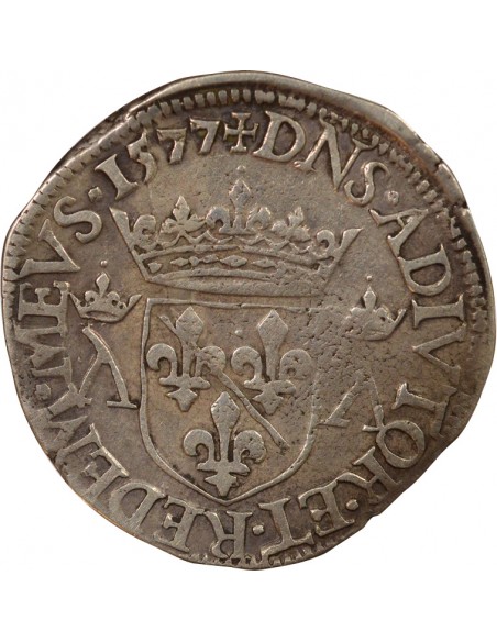 Principauté de Dombes Louis II de Montpensier 1 teston Argent 1577 Trévoux