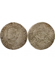 Milan Galéas Marie Sforza Ecu non couronné 1 testone Argent 1466-1476 M Milan