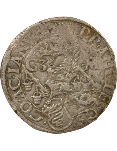 Milan Galéas Marie Sforza Ecu non couronné 1 testone Argent 1466-1476 M Milan