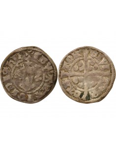 Angleterre Edouard Ier Classe 10cf2 1 penny Argent 1306-1307 Canterbury