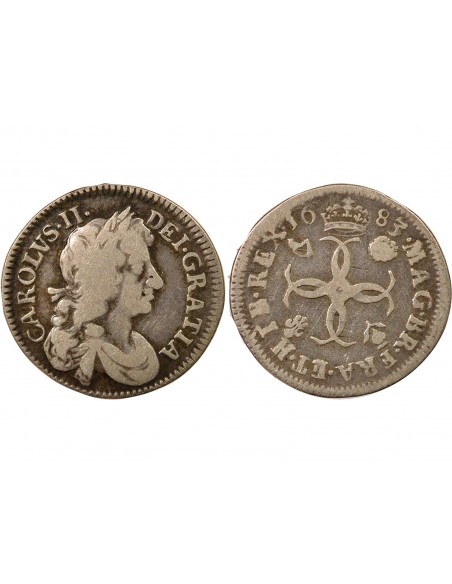 Angleterre Charles II d'Angleterre Maundy 4 pence Argent 1683