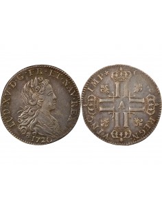 Louis XV 1 petit louis Argent 1720 A - Paris