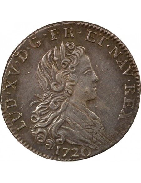Louis XV 1 petit louis Argent 1720 A - Paris
