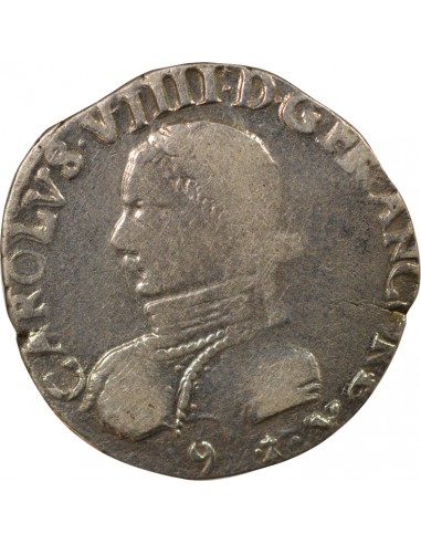 Charles IX Au nom de Charles IX 1 teston Argent 1575 9 Rennes